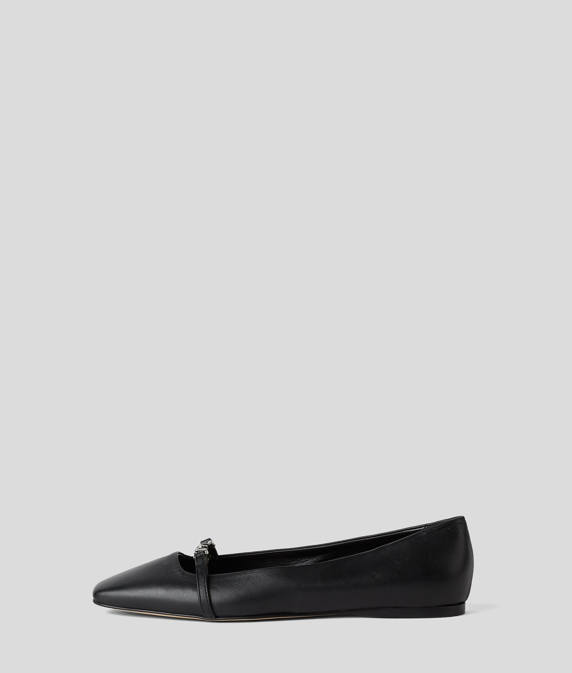 (image for) Stylish KARL SIGNATURE Square Toe Flats